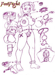 2019 anthro anthrofied anus areola big_breasts bondage bondage bound breasts collar equine female friendship_is_magic horn_ring horse magic_inhibitor mammal monochrome my_little_pony nipples piercing pony pussy shackles solo spiked_collar spikes trixie_(mlp) wangkingfun