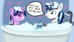 bath brother brother_and_sister friendship_is_magic jbond my_little_pony penis shining_armor_(mlp) sibling sister text toy twilight_sparkle_(mlp) young