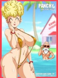 1boy1girl 1boys 1girl 1girl1boy 1girls 1girls1boy bald bald_male big_breasts breasts cameltoe character_name cleavage curvaceous curvaceous_female curvaceous_figure curvy curvy_body curvy_female curvy_figure dragon_ball dragon_ball_super dragon_ball_z earrings female female_focus gilf hand_on_face hand_on_hip huge_breasts kame_house master_roshi muten_roushi nail_polish navel nipple_peek nipple_slip nipples_visible_through_bra old_male old_man one-piece_swimsuit painted_fingernails painted_nails panchy panchy_(dragon_ball) panchy_briefs patreon patreon_url red1boy red_border red_nails revealing_clothes revealing_swimsuit sano-br skimpy_bikini skimpy_clothes skimpy_outfit smile smiling smiling_at_viewer swimsuit swimwear thick_thighs thighs voluptuous voluptuous_female voluptuous_milf water wide_hips