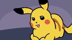animated bestiality dark-skinned_male imminent_sex mating_press no_sound not_furry pikachu pokemon pokemon_(species) pokephilia tagme vaginal_penetration video waffafries zoophilia