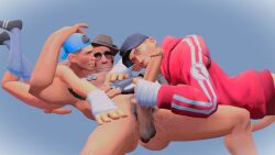 comforting_another cute gay hat hoodie huge_cock male_focus natnutyz saggy_balls scout_(team_fortress_2) scoutcest sniper_(team_fortress_2) sucking_penis sunglasses team_fortress_2 threesome twink_and_daddy wholesome yaoi