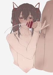 brown twintails girl (mdf an) from original by mdf an