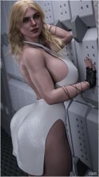 elle fanning from death stranding by cga3d
