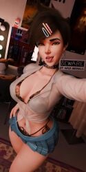 lena oxton from overwatch by nishikt