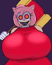 amy rose from sega by momiji (artist)