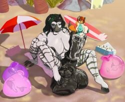 2d_(artwork) ambiguous_consent anthro anthro_on_anthro artist_signature beach beach_towel beach_umbrella big_dom_small_sub bikini blue_eyes bones_in_cum bouncing_breasts casual_nudity casual_snuff casual_vore cleavage cock_vore condom_balloon covered_in_cum cum_digestion cum_on_penis digital_drawing_(artwork) discarded_clothing dominant_futa equid equidproquo equine_penis fatal_vore female_prey fox furrowed_brow gigantic_breasts green_hair hands_behind_back hooves huge_areolae huge_breasts huge_nipples hyper_balls hyper_penis imminent_death imminent_digestion imminent_snuff imminent_vore intersex/female intersex_pred interspecies larger_futa lauren_sauvageon leaking_cum milf multiple_girls multiple_prey muscular_intersex nervous_smile nipples_visible_through_clothing nude_futa outdoors post-vore prey_outline prey_shaped_bulge public_nudity purple_eyes red_hair sideboob sitting size_difference skindentation skull slightly_chubby_female smaller_female snuff striped_fur submissive_female surfboard swimsuit twitter_username urethral_bulge urethral_insertion urethral_penetration voluptuous vore worried zebra