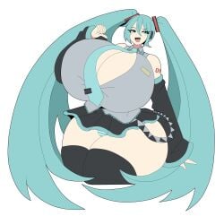 hatsune miku from vocaloid by casualdemo