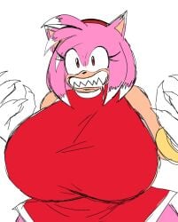 amy rose from sega by momiji (artist)