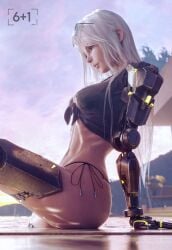 gayle (nier) from nier (series) by sixplusone