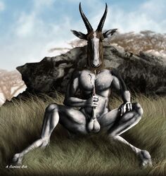 2017 5_fingers after_masturbation alcelaphine animal_genitalia animal_penis antelope anthro balls big_balls biped black_fur black_horn black_horns bontebok bovid brown_fur cloud collarbone countershade_arms countershade_torso countershading cum cum_on_chest cum_on_ear cum_on_face cum_on_hand cum_on_own_face cum_on_self cum_on_snout cumshot day depth_of_field ejaculation eyelashes front_view full-length_portrait fur grass grey_hooves hand_on_thigh hi_res holding_penis hooved_fingers hooves horizontal_pupils horn horns humanoid humanoid_hands lighting long_horns looking_at_penis looking_at_self looking_down male male_only mammal masturbation multicolored_fur muscular muscular_male muscular_thighs nature nude orgasm outside pecs penile_masturbation penis perspective pink_penis portrait realistic ridged_horns rock savanna shadow sheath sitting sky smexyoryx snout solo spread_legs spreading tall_grass tapering_penis tree tsessebe whiskers white_balls white_countershading white_fur yellow_eyes