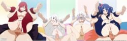 4boys 4girls anal anal_sex erza_scarlet fairy_tail full_nelson inusen lisanna_strauss mirajane_strauss penis pussy quadruple_full_nelson ripped_clothing soles uncensored wendy_marvell yoga_pants