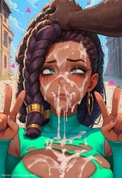 1boy1girl after_fellatio aftermath ahe_gao ai_generated braid braided_hair busty cheating commission cum cum_in_mouth cum_on_nose cum_overflow cum_shower dark-skinned_female dark-skinned_male ebony eyes_rolling_back facial female forced_oral fucked_silly league_of_legends legends_of_runeterra male milf mommy ntr patreon patreon_url patreon_username public raped riot_games senna_(league_of_legends) sinderellaart tencent thick used video_game_character video_game_franchise video_games voluptuous