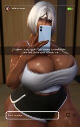 final_fantasy final_fantasy_xiv garlean gpose(ffxiv) huge_ass huge_breasts hyur kallitheshort midlander solaris_caelum tagme white_hair