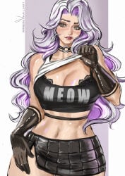 1girls 2026 alluring big_breasts black_cat_(marvel) black_cat_(marvel_rivals) black_cat_(urban_predator) breasts bursting_breasts choker collar color colored curvaceous curvaceous_body curvaceous_female curvaceous_figure curvaceous_hips curvy curvy_body curvy_female curvy_figure curvy_hips enticing felicia_hardy female gloves green_eyes hips huge_breasts large_breasts light-skinned_female light_skin looking_at_viewer marvel marvel_comics marvel_rivals massive_breasts pinup red_lipstick seducing seductive seductive_look seductive_pose shiny shiny_breasts shiny_skin spider-man_(series) superheroine teasing teasing_viewer temptation tempting tempting_viewer thick thick_breasts thick_hips thick_thighs voluptuous voluptuous_female whailsart white_hair wide_hips