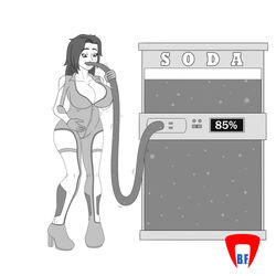 bodysuit bravecornerfighter drinking expansion feeding female inflation lilith soda