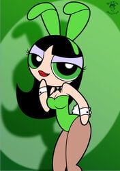 bigtyme black_hair buttercup_(powerpuff_girls) dark_hair female green_eyes powerpuff_girls solo tagme theedministrator765