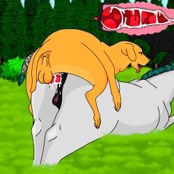 1:1 anal anal_sex animal_genitalia animal_penis animal_vulva anus ass background_character balls bird_dog bodily_fluids canid canine canine_genitalia canine_penis canis cum cum_drip cum_in_ass cum_inside digital_media_(artwork) dinosaur doggy_style domestic_dog dripping duo equid equine equine_anus equine_genitalia equine_vulva erection female female_penetrated feral feral_on_feral feral_penetrated feral_penetrating feral_penetrating_feral from_behind_position fuckermare fur genital_fluids genitals hi_res horse humping hunting_dog internal interspecies knot knot_in_ass knotted_penis labrador larger_female male male/female male_penetrating male_penetrating_female mammal nude open_mouth penetration penile penis prehistoric_species puffy_anus rear_view reptile retriever scalie sex size_difference smaller_male tail tongue vulva x-ray_view zoophilia