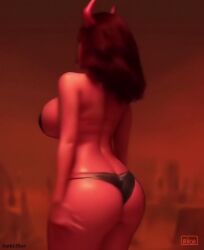 ai_generated animated ass ass_focus darkeffect presenting presenting_hindquarters rear_view solo solo_female solo_focus tagme twerk twerking video