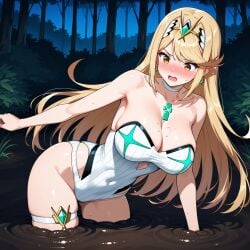 ai_generated breasts female female_only mud mythra nai_diffusion nintendo quicksand solo stable_diffusion tagme xenoblade_(series) xenoblade_chronicles_2