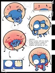 battle_for_dream_island bfdi crushed crushing cum donut_(bfdi) four_(bfb) instant_orgasm object_show object_shows orgasm orgasm_face osc sonia0_90 tpot