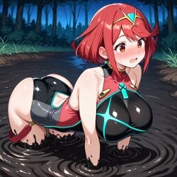 ai_generated ass breasts female female_only mud nai_diffusion nintendo pyra quicksand solo stable_diffusion tagme xenoblade_(series) xenoblade_chronicles_2