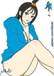 1girls ass breasts female human jacket_only lida_(pokemon) mable_(pokemon) nintendo nude panties pokemon pokemon_legends:_z-a s tagme