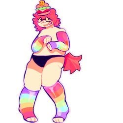 007n7 007n7_(forsaken) dead forsaken forsaken_(roblox) half hybrid i made panties rainbow_leggings shirtless shirtless_male thick_thighs this was when