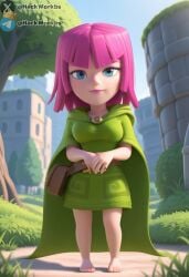 3d ai_generated archer_(clash_of_clans) clash_royale nature