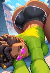 ai_generated ass big_ass booty_shorts busty casual child_bearing_hips commission curvaceous curvaceous_ass curvaceous_body curvaceous_female curvaceous_figure curvaceous_hips curvaceous_thighs curvy curvy_ass curvy_body curvy_female curvy_figure curvy_hips curvy_thighs dark-skinned_female dark_skin dat_ass ebony female_focus huge_ass large_ass league_of_legends legends_of_runeterra milf mommy patreon patreon_url patreon_username public riot_games senna_(league_of_legends) sinderellaart tease teasing_viewer tencent thick thick_ass thick_butt thick_hips thick_legs thick_thighs video_game_character video_game_franchise video_games voluptuous voluptuous_female waifu