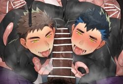 3boys all_fours ass beefy biceps big_ass big_black_cock big_glans big_penis big_penis_adoration black_hair blue_hair blush bodysuit brown_hair bubble_butt censor_bar censored censored_penis corruption dark_penis dat_ass drooling erect_nipples erection fallen fallen_hero foreskin foreskin_folds frown gay glowing_eyes gondom green_eyes hero hi_res huge_cock hungry_mouth imminent_anal imminent_fellatio imminent_oral imminent_penetration imminent_sex long_penis looking_at_penis male male/male male_only mature_male multicolored_hair muscles muscular muscular_arms muscular_male nipples_visible_through_clothing original original_character penis_bigger_than_head plump_ass pointless_censoring pov pubic_hair retracted_foreskin round_ass saliva saliva_trail short_hair spread_legs steam steaming_breath steamy_penis tentacle tentacle_around_breast tentacle_penis tentacle_sex thick_ass thick_eyebrows thick_penis threesome tight_clothing tongue_out tough_guy two_tone_hair uncircumcised uncut veiny_penis very_high_resolution yaoi