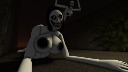 clouded_eyes female pale-skinned_female roblox_game roblox_horror_games skinny_girl smiling the_mimic yokai