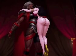 ai_generated ambessa_medarda animated arcane big_booty big_booty_(female) black_hair boa_hancock carrying carrying_partner crossover dominant_female dominated_female earrings empress eyes_closed forced forced_kiss forced_kissing french_kiss french_kissing gif height_difference interracial jabbaman58 jiggling_ass jiggling_butt league_of_legends nonconsensual one_piece shichibukai size_difference submissive thong tongue_kissing women_only
