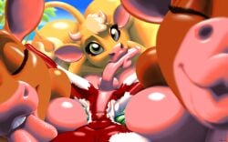 anthro beach beach_sex big_ass big_breasts big_penis big_thighs bovine bovine bull curvy curvy_female eddy-boy fellatio female kissing licking_penis lips male male/female slim smooch thicc thick_lips tropical twink voluptuous voluptuous_female