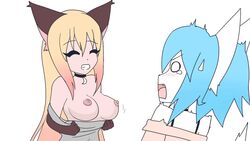 animal_ears animation_meme_community breasts duo edit flashing flashing_breasts furry luna_(wolfychu) tagme virtual_youtuber wolfychu youtube