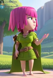 3d ai_generated archer_(clash_of_clans) clash_of_clans clash_royale nature