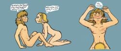 1boy 1boy1girl 1girls areolae blonde_hair blue_background blue_eyes blush braided_hair breasts breath_of_the_wild cantstopdiggi closed_eyes color completely_nude ear_piercing earrings elf_ears english_text erection fellatio flustered green_eyes hairclip imminent_oral imminent_sex kneeling lighting link link_(breath_of_the_wild) link_(tears_of_the_kingdom) long_hair looking_at_another looking_pleasured male_pubic_hair nervous nipples penis penis_grab pointy_ears princess_zelda pubic_hair pubic_hair_peek romantic romantic_couple scar scar_on_chest side_view sitting smile straight sweatdrop tears_of_the_kingdom the_legend_of_zelda thought_bubble viewed_from_above wholesome zelda_(breath_of_the_wild) zelda_(tears_of_the_kingdom)