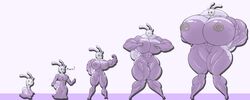 abs anthro anthrofied big_breasts big_muscles breasts dragon furry huge_breasts hyper muscular muscular_female no_humans nude pokemon pokemon_xy scalie sliggoo thick_thighs transformation wide_hips xxdexseaxx