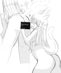 2girls :3 aelita_(deepwoken) big_ass big_breasts breasts cat_ears cat_tail censored censored_pussy clone clones cunnilingus deepwoken felinor_(deepwoken) female long_hair naked no_color pussy roblox roblox_game saliva saliva_trail sketch source_request tagme tongue tongue_out uncolored unknown_artist v_sign