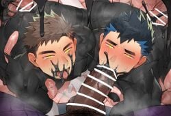3boys ahe_gao all_fours anal anal_insertion anal_sex ass ass_juice beefy biceps big_ass big_black_cock big_glans big_penis big_penis_adoration black_cum black_hair blowjob blue_hair blush bodysuit brown_hair bubble_butt bukkake censor_bar censored censored_penis corruption cum cum_drip cum_explosion cum_filled cum_from_ass cum_from_mouth cum_from_nose cum_in_ass cum_inside cum_leaking cum_on_face cum_on_penis cum_on_tongue cum_splatter cum_string cum_trail cum_twice dark_penis dat_ass double_penetration dripping dripping_cum drooling ejaculation erect_nipples erection fallen fallen_hero fellatio frown gay glowing_eyes gondom green_eyes hero hi_res huge_cock hungry_mouth long_penis looking_at_penis looking_pleasured looking_up male male/male male_only male_penetrated male_penetrating male_penetrating_male mature_male motion_lines multicolored_hair muscles muscular muscular_arms muscular_male nakadashi nipples_visible_through_clothing oral oral_penetration oral_sex orgasm original original_character penis_bigger_than_head plump_ass pointless_censoring pov pubic_hair raw_sex round_ass saliva saliva_trail semen sex short_hair simultaneous_orgasms snot snot_trail spread_legs steam steaming_breath steamy_penis sucking sucking_penis tentacle tentacle_around_breast tentacle_in_ass tentacle_penetration tentacle_penis tentacle_sex thick_ass thick_eyebrows thick_penis threesome thrusting tight_clothing tongue_out tough_guy two_tone_hair vacuum_fellatio veiny_penis very_high_resolution yaoi