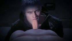 2boys 3d animated blowjob blowjob_face clothed_male_nude_male cock_gobble cock_hungry cum_hungry deep_blowjob deepthroat devil_may_cry devil_may_cry_5 erection fellatio gay gaymer93 giving_head going_down_on hazel_eyes knob_polishing looking_at_partner looking_at_viewer loop male male_only mouthful mp4 nero_(devil_may_cry) no_sound oral oral_sex penis_in_mouth playing_skinflute pov realistic silver_hair sucking_off tagme veiny_penis video yaoi