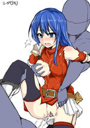 1boy blue_eyes blue_hair blush breast_grab caeda_(fire_emblem) censored character_name copyright_name crying cum cum_in_pussy defeated female fire_emblem fire_emblem:_mystery_of_the_emblem fire_emblem:_shadow_dragon_and_the_blade_of_light grabbing mos1613 nintendo one_breast_out open_mouth pauldrons penis pussy rape sex simple_background tears thighhighs torn_clothes torn_legwear vaginal_penetration white_background