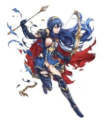 1girls areolae battle_damage blue_eyes blue_hair bottomless_skirt breasts crotchless curvy edit edited_official_artwork erect_nipples exposed exposed_nipples exposed_pussy female female_only fire_emblem fire_emblem_awakening fire_emblem_heroes lost_clothes lucina_(fire_emblem) lucina_(glorious_archer)_(fire_emblem) medium_breasts nipples nude_filter one_breast_out pussy ripped_clothing skirt transparent_background uncensored wardrobe_malfunction