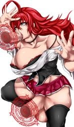 1futa :>= absurdres autofellatio balls big_breasts breasts cleavage dickgirl erection fellatio futa_only futanari high_school_dxd highres intersex large_breasts mamimi_(artist) mamimi_(mamamimi) masturbation now_you're_thinking_with_portals oral penis portal portal_(object) portal_autofellatio rias_gremory solo solo_futa testicles