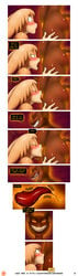 absurd_res anthro blush close-up comic cunnilingus cuntboy dialogue domestic_cat duo english_text felid feline felis gabe_(james_howard) gender_transformation hand_on_thigh heart hi_res howard_(james_howard) internal intersex james_howard mammal nude onomatopoeia oral page_30 penis pussy rape_face sex sound_effects surprise tears tongue transformation vaginal_penetration