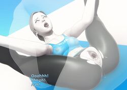 3d ahe_gao cum cum_in_pussy cum_inside female invisible_man invisible_penis john_doe male nintendo pussy sex solo spread_legs straight text vaginal_penetration wii_fit wii_fit_trainer