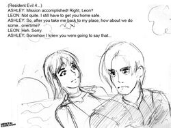 ashley_graham ashley_graham_(brooke_elizabeth_mathieson) capcom comic female hentai_cook leon_scott_kennedy resident_evil resident_evil_4