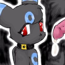 black_fur blue_fur eeveelution furry male/ambiguous nintendo pok&eacute;mon_(species) pokemon pokemon_(species) red_eyes shiny_pokemon tagme umbreon