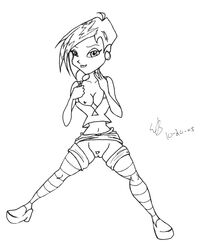 human monochrome tagme tecna white_background winx_club
