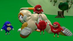 all_fours anus ass clothed clothing cream_the_rabbit cunnilingus female footwear knuckles_the_echidna looking_back male meme oral partially_clothed presenting presenting_hindquarters pussy sex shoes sonic_(series) straight ugandan_knuckles vaginal_penetration