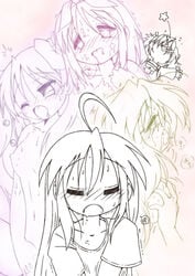 kagami_hiiragi konata_izumi lucky_star miyuki_takara tsukasa_hiiragi yutaka_kobayakawa